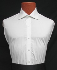 Boys White Tuxedo Dress Shirt 100 Cotton Laydown Collar Size XS