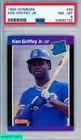 1989 DONRUSS KEN GRIFFEY JR #33 ROOKIE HOF SEATTLE MARINERS RC PSA 8 NM-MT
