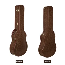 Crossrock 17” Jazz Guitar Case for Archtop Hollow-Body Guitars-Blossom Brown