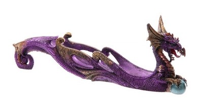 Puckator Dragon Räuchergefäß aus Resin Fantasy Ständer für Duftstäbchen 10 cm