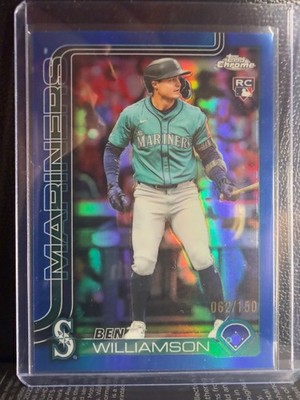 2025 Topps Chrome Update Ben Williamson Blue Refractor 062/150 RC #USC168