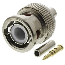 1pc RS PRO 5463793 Straight Cable Mount BNC Connector 50Ohm Crimp Term. Nic