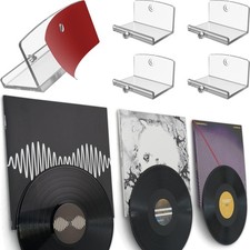 Adhesive Vinyl Wall Mount 4-Pack Dual Display Album and Disc, Strong H