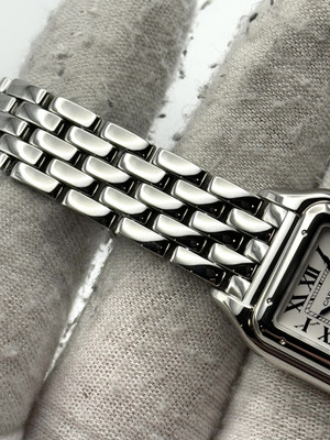 Cartier Panthere 22mm Silver Roman Dial Stainless Steel WSPN0006