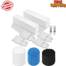 28 Pcs Replacement Filter Media Kit Fit for Fluval FX2/FX4/FX5/FX6 Aquarium Filt