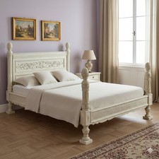 Letto Matrimoniale Antico Stile Neorinascimento Legno XX Secolo Originale