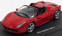 Modellauto Statisch Centauria Ferrari 458 Italia Spider 2011 ROT Massstab 1:43