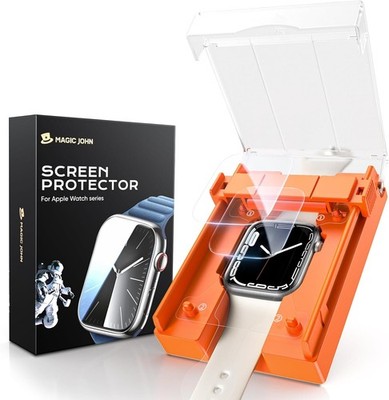 MAGIC JOHN 2 Pack for Apple Watch Series 9/8/7 45MM 49Ultra Screen Protector EPU