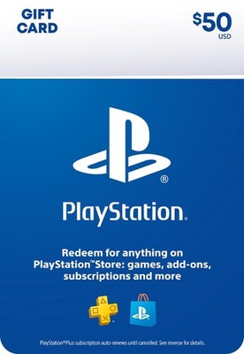 PlayStation Store Physical Gift Card - $50 1 EA