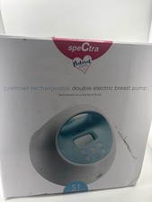 SpeCtra Premier Rechargeable Double Electric Breast Pump S1Plus Ultra-Quiet Blue
