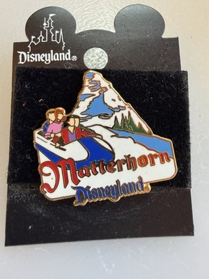 Vintage 1998 Matterhorn Disney Pin Ride series Disneyland toboggan sled mountain