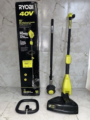 RYOBI 40V 15 in. Cordless Battery Attachment Capable String Trimmer - Tool Only