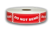 Do Not Bend Stickers | 1"x3" Shipping Label | 5 Rolls 1500 Labels Total