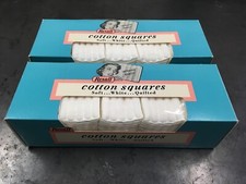 Lot of 2 New Vintage Rexall 1940's Cotton 200 Squares never opened Made in USA
