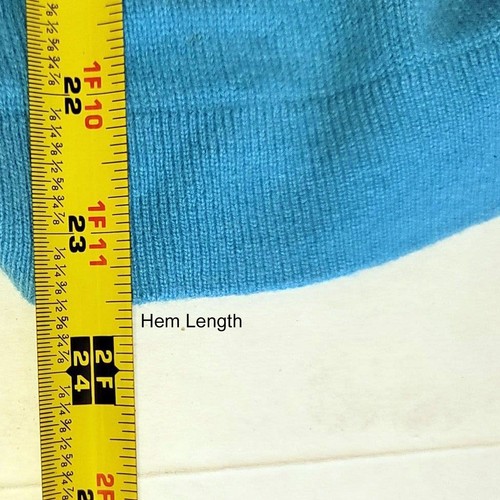 Maglione Ann Taylor manica 3/4 cashmere con bottoni blu taglia L - Foto 7 di 7