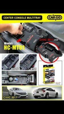 Fc1 Box Center Console Storage Box Multitray For Honda Civic FC1 FC2 FC3 FC4 ...