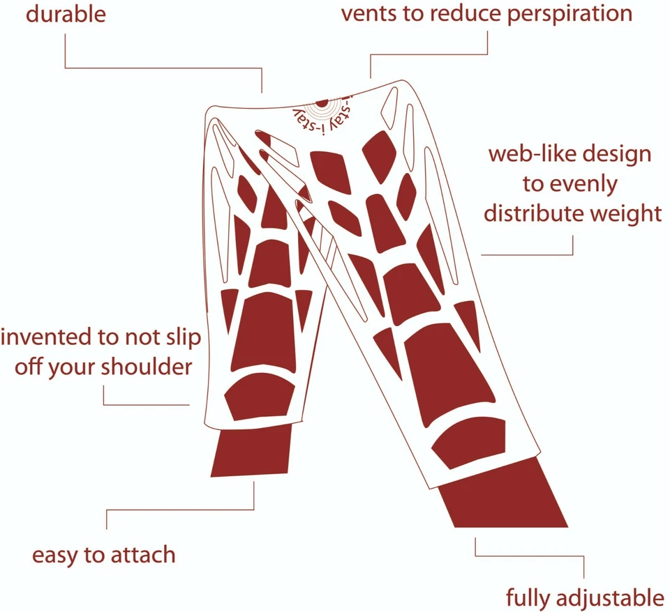 Camera Strap Adjustable Shoulder Strap Sling Canon Nikon DSLR Black is0941 — 第 3/4 张图片