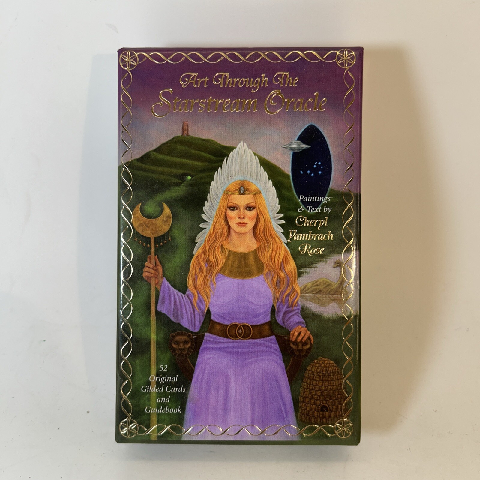 Tarot Cards- Art Through The Starstream Oracle- 52 Gilded Cards and Guidebook