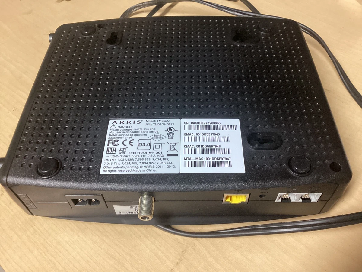 Arris Modem Tm822 Lights Flashing Shelly Lighting