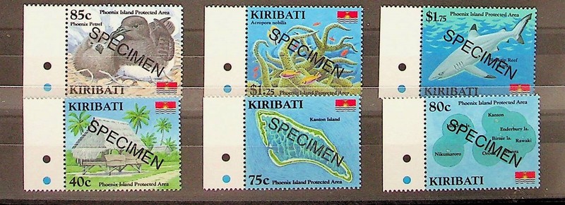 KIRIBATI Sc 944-9 NH ISSUE OF 2008 - MAP - SEA LIFE - (DL24)