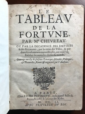 Das Gemälde des Glücks oder der Niedergang der Reiche - Urban Chevreau - 1651