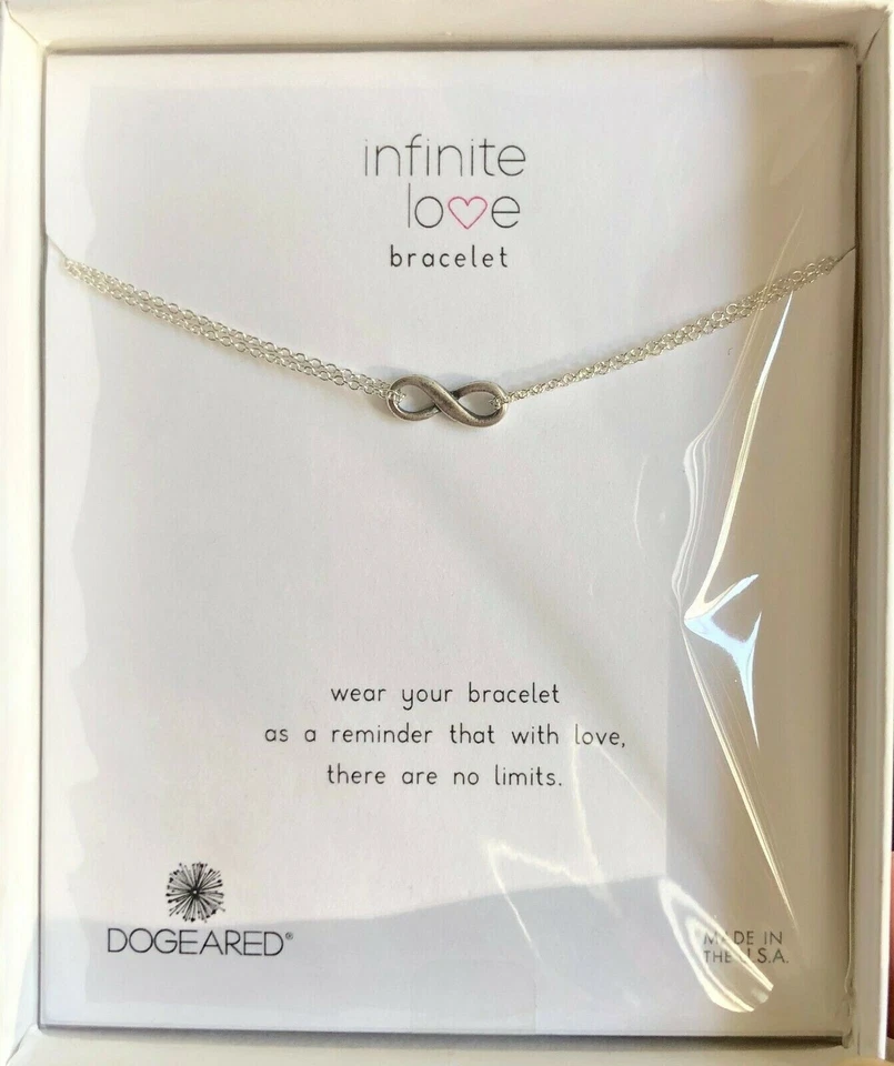 Dogeared Sterling Silver Infinite Love Bracelet Perfect valentine's day gift - Image 3 of 4