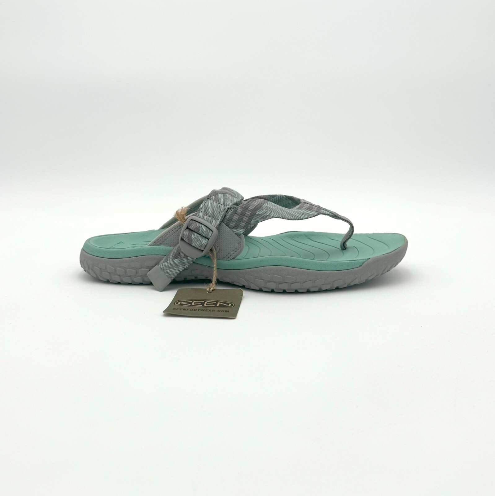 Keen sandalo slip on donna punta solare punta aperta tenente grigio onda oceanica prezzo al pubblico consigliato $75