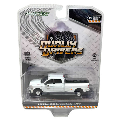 Greenlight Dually Drivers 2023 Dodge Ram 3500 Laramie Dually LAPD 1:64 Diecast