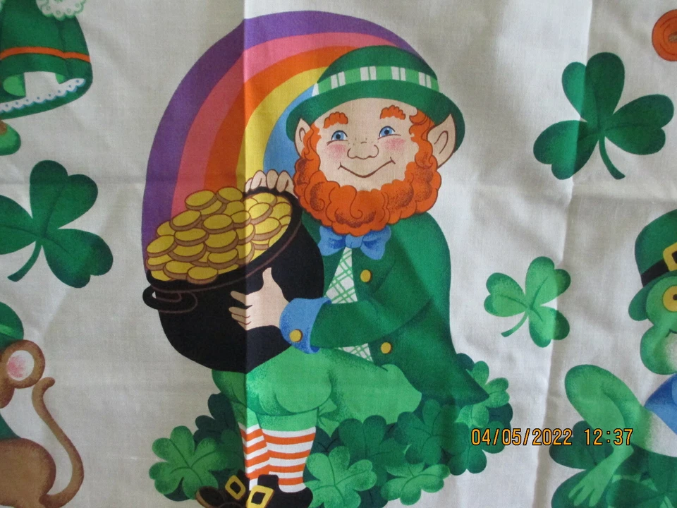 圣帕特里克节织物面板贴花VIP Cranston 18x44  — 第 2/4 张图片