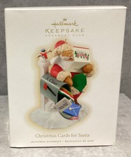 Hallmark 2009 Keepsake Ornament Christmas Cards For Santa