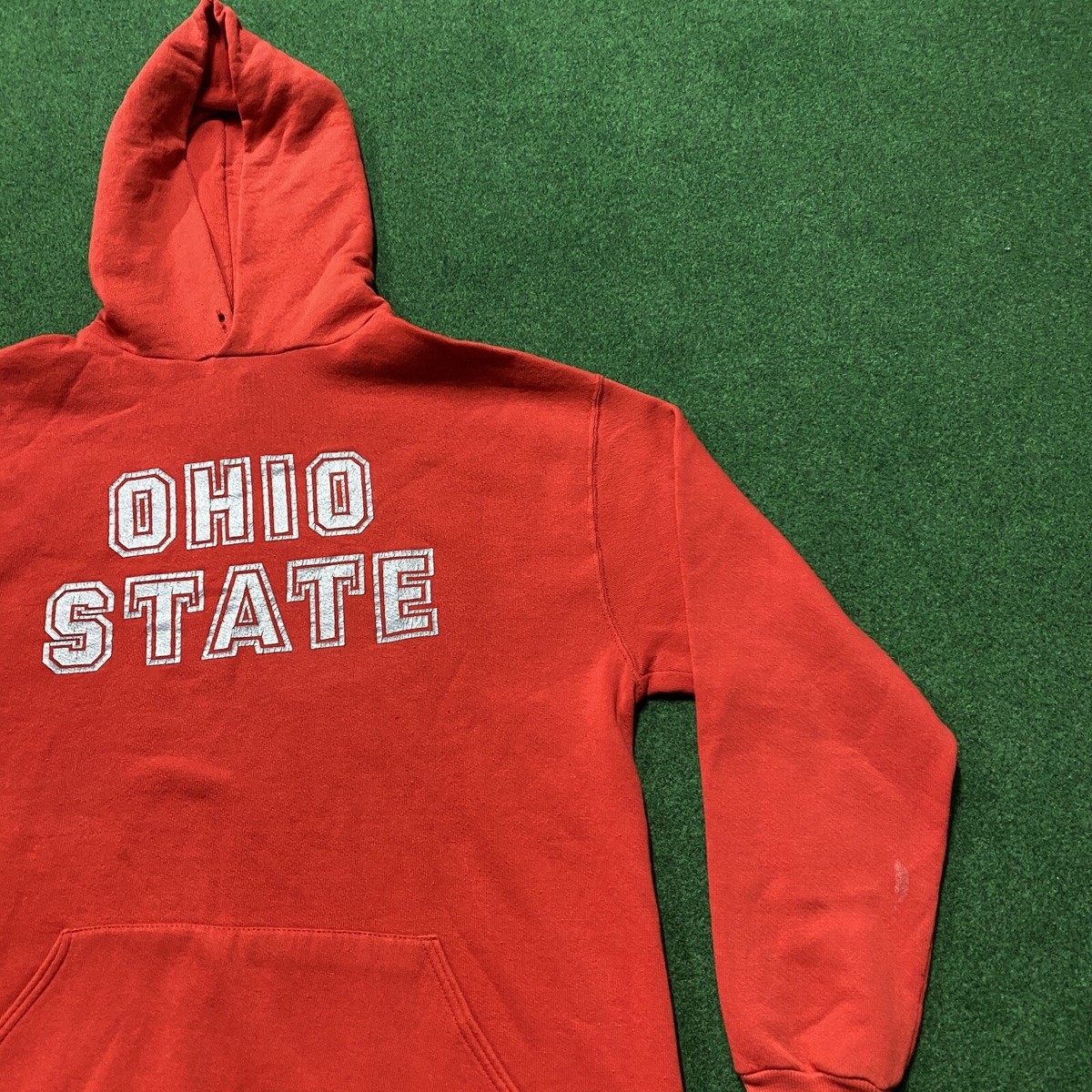 Vintage Ohio State University Hoodie Mens XL Red 80S College 