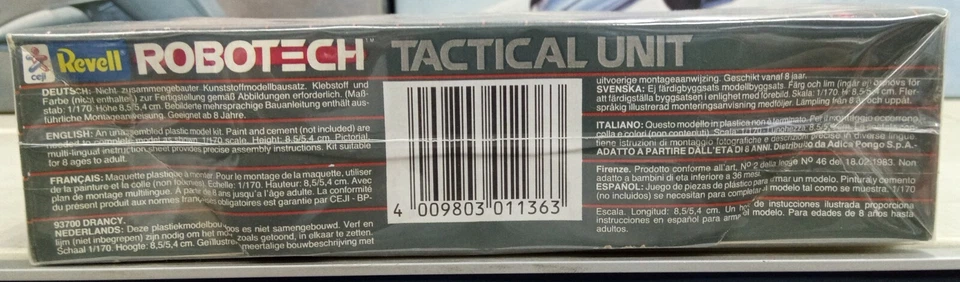 Vintage Revell Robotech 2-in-1 Model Kit Sniper Tactical Unit 1/170 Germany 1984 - Image 4 of 4