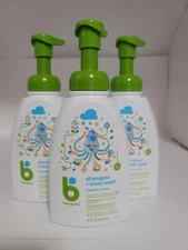 Pack of 3- Babyganics Baby Shampoo + Body Wash Pump Bottle - Fragrance Free