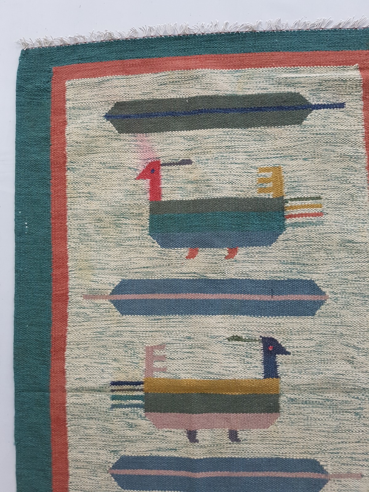 Vintage Handmade Traditional Scandinavian Kilim Floor Rug Carpet 149x85 cm