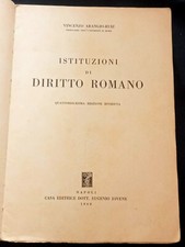 ISTITUZIONI DI DIRITTO ROMANO 1960 VINCENZO ARANGIO RUIZ JOVENE