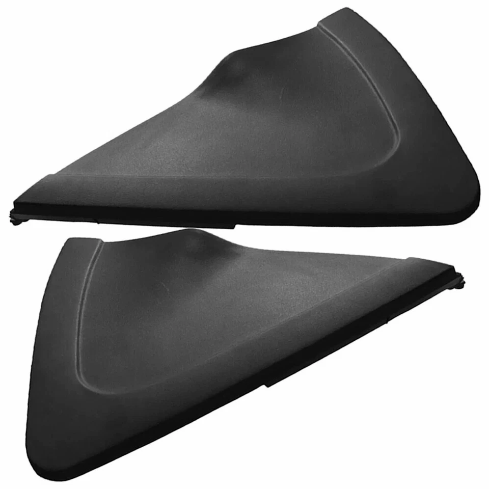 2 peças preto para-lama dianteiro espelho triângulo capas painéis acabamentos para Mazda 2 2011-2013 - Imagem 2 de 4