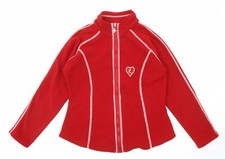 Swiss Alp Fantasy Womens Red Jacket Size Xl Contrast Stitching