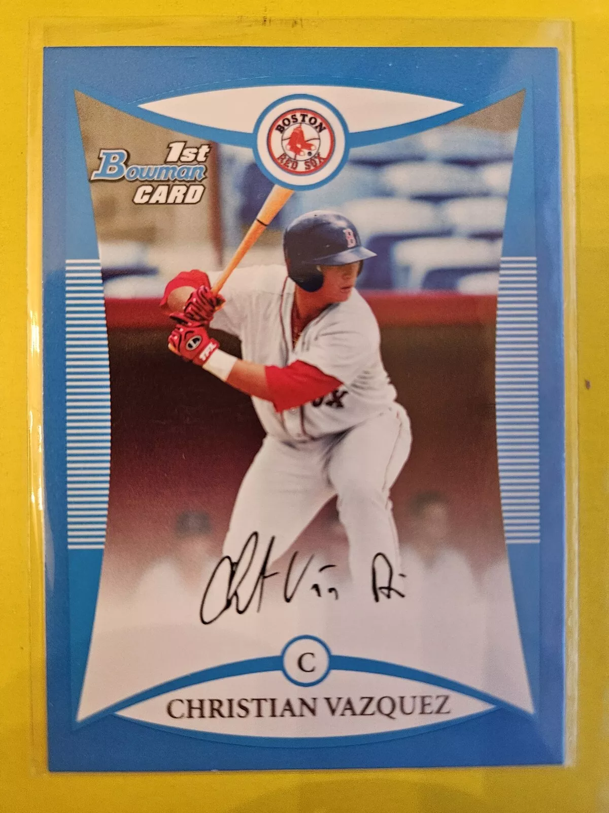 Christian Vazquez trading card