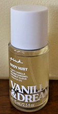 VICTORIA S SECRET PINK "VANILLA DREAMY" FRAGRANCE BODY MIST SPRAY SPLASH 2.5oz