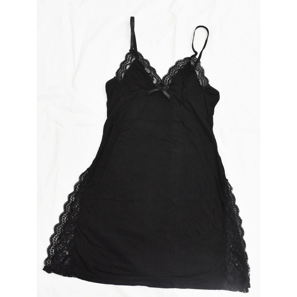 NEW Sexy Solid Slip Nightdress Size M eBay