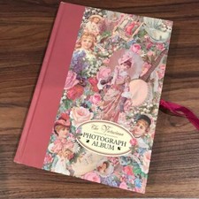 Vintage hardcover Victorian photo album.