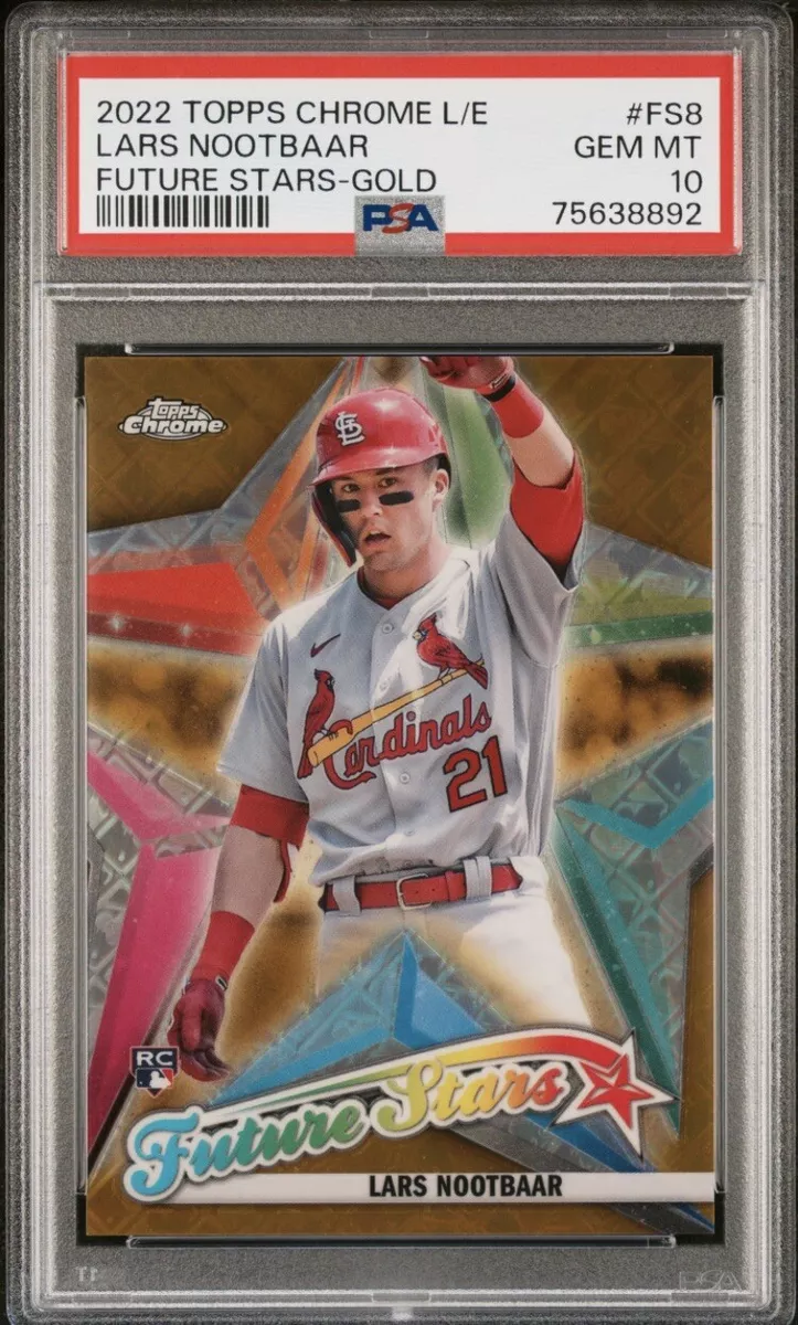 Lars Nootbaar 2022 Topps chrome logofractor gold /50 future stars