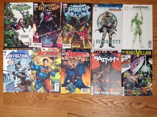 10 MARVEL DC COMIC BATMAN SUPERMAN STAR WARS AMAZING SPIDERMAN CAPTAIN LOT - Picture 12 of 12