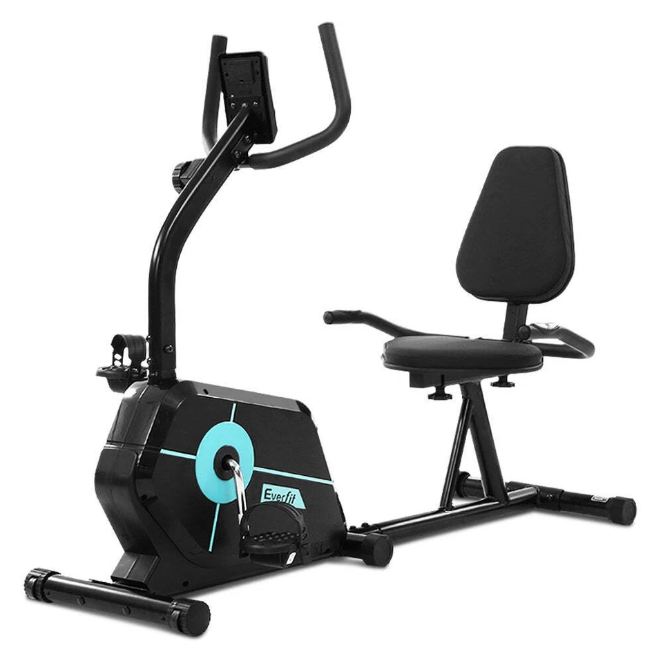 NNEDSZ Magnetic Recumbent Exercise Bike Fitness Cycle Trainer Gym Equipment - Image 3 of 4
