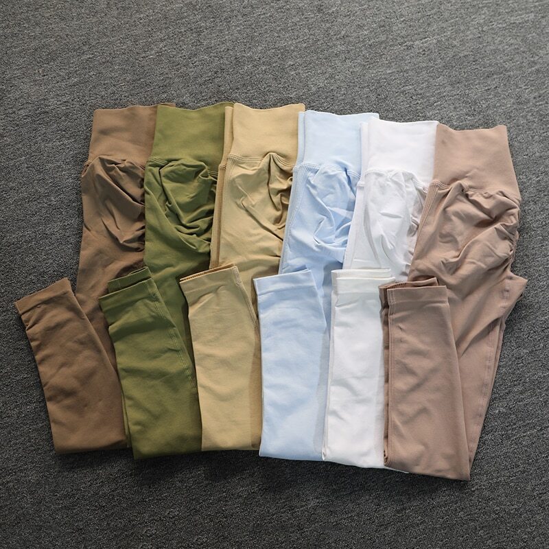 Seamless High Waist Yoga Pants Scrunch Gym Leggings Ruched Butt Lifting Stretchy