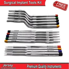 Dental Sinus Lift Osteotome Offset Concave Surgical Implant Bone Grafting Tools
