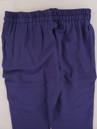1. State Pants Womens 1X Plus Blue Relaxed Tapered Ankle Trouser Lounge Wear NWT - Picture 7 of 14