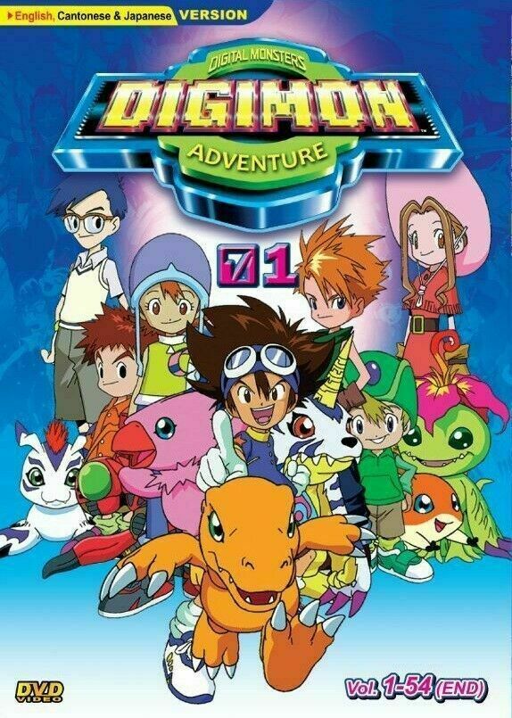 Anime DVD Digital Monsters DIGIMON Adventure 01 Full Series (1-54) ENGLISH DUB