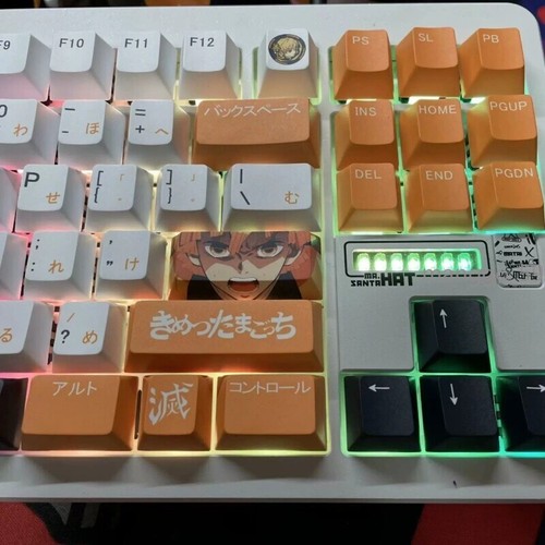 Demon Slayer Agatsuma Zenitsu Animation Breath of Thunder Keycap BPT 108Keys 1PC - Picture 6 of 6