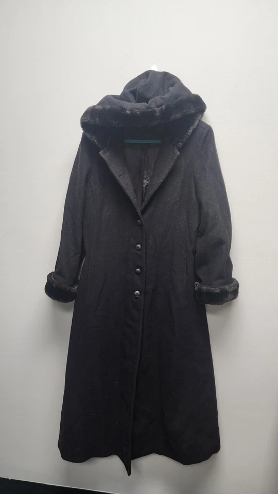 DONNYBROOK WOOL COAT FUR TRIM With HOOD - Image 2 of 4